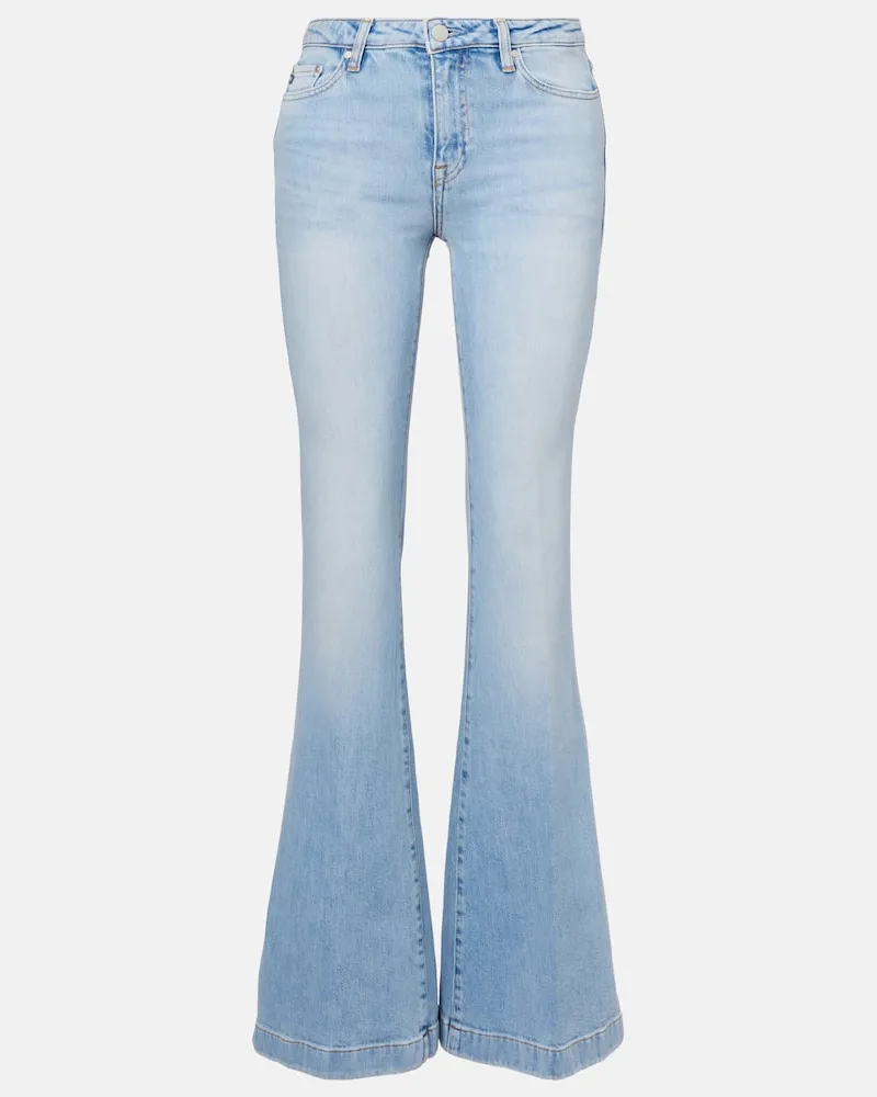 Adriano Goldschmied High-Rise Flared Jeans Tropea Blau