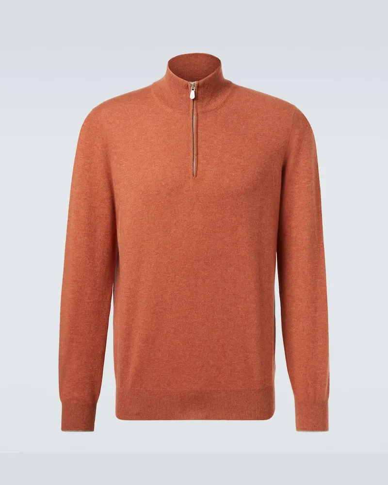 Brunello Cucinelli Pullover aus Kaschmir Orange