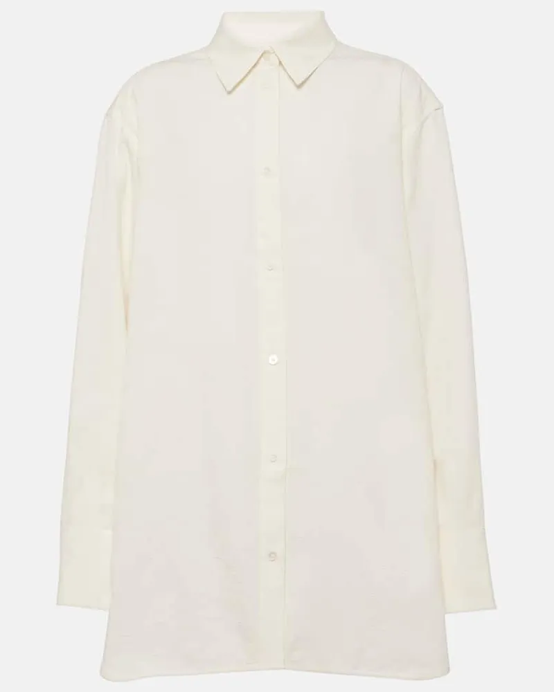 Totême Hemd aus Jacquard Weiã