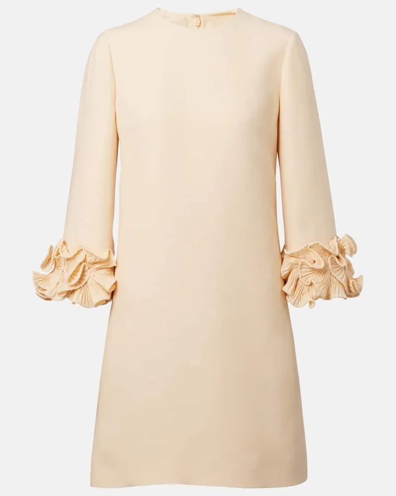 Valentino Garavani Minikleid aus Crepe Couture Gelb