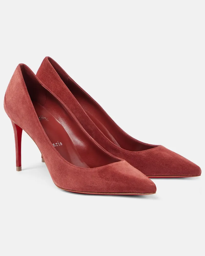 Christian Louboutin Pumps Kate 85 aus Veloursleder Braun