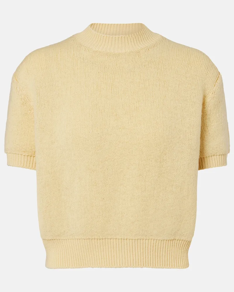 Prada Pullover aus einem Kaschmirgemisch Gelb