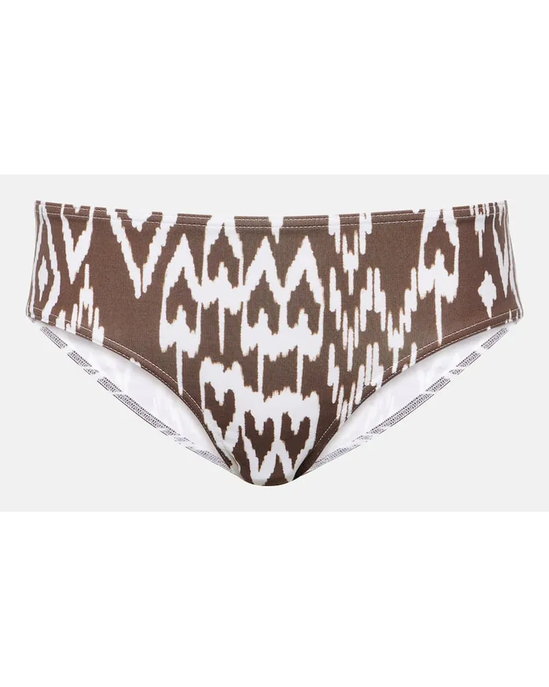 Eres Bedrucktes Bikini-Höschen Dry Braun