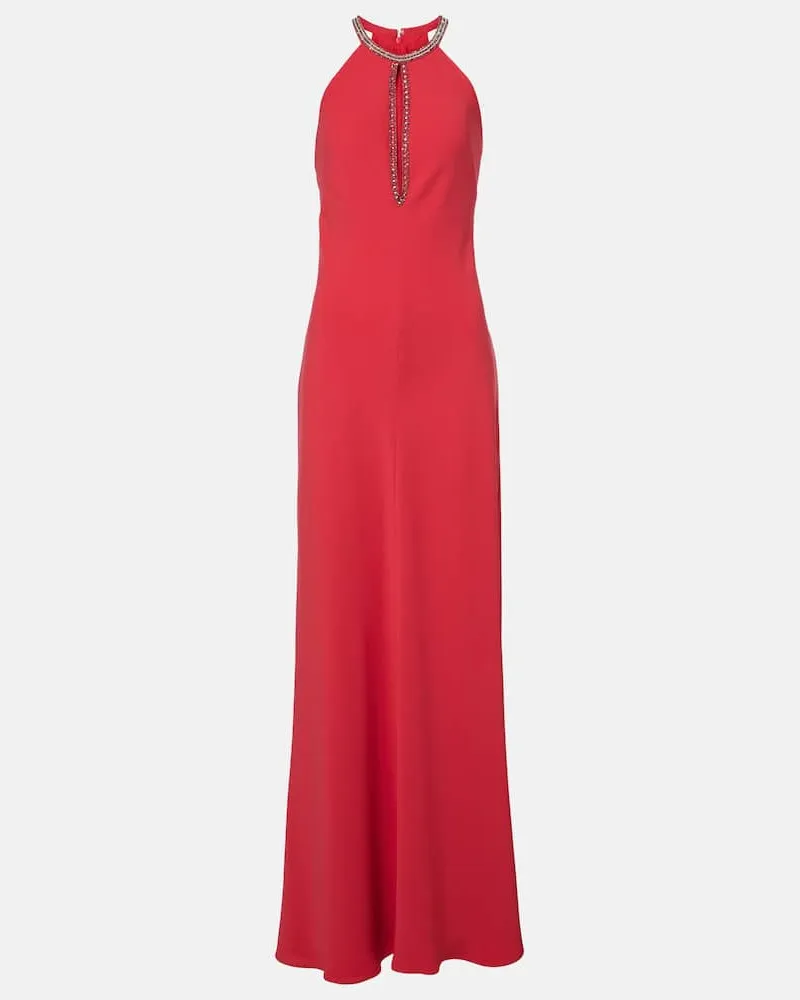 Max Mara Robe Fernet aus Cady Rot