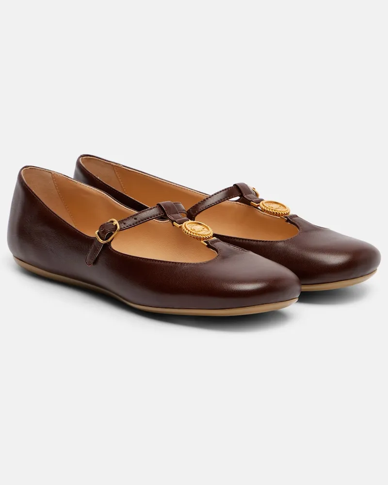 Chloé Chloé Ballerinas Leonore aus Leder Braun