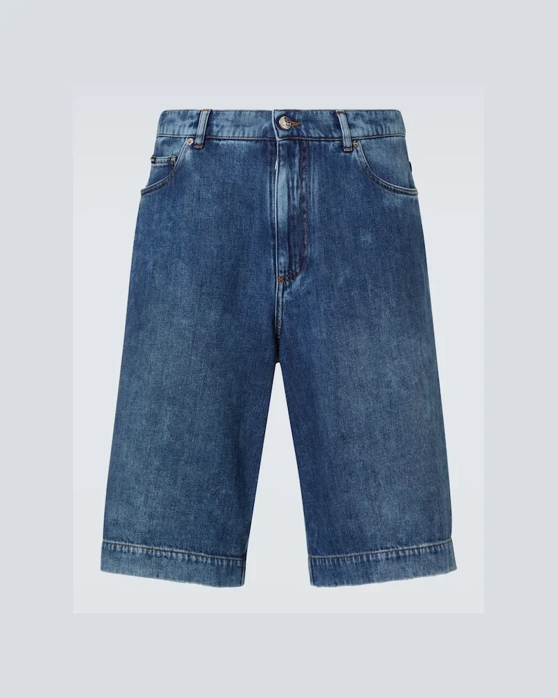 Dolce & Gabbana Bermuda-Shorts aus Denim Blau