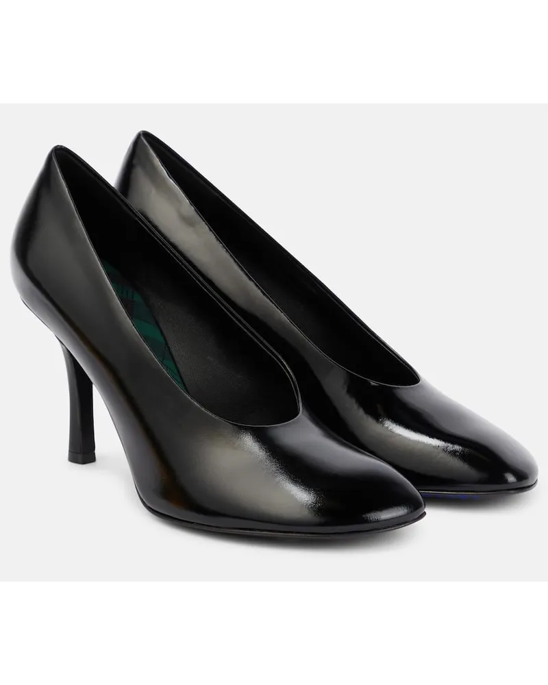 Burberry Pumps 85 aus Leder Schwarz