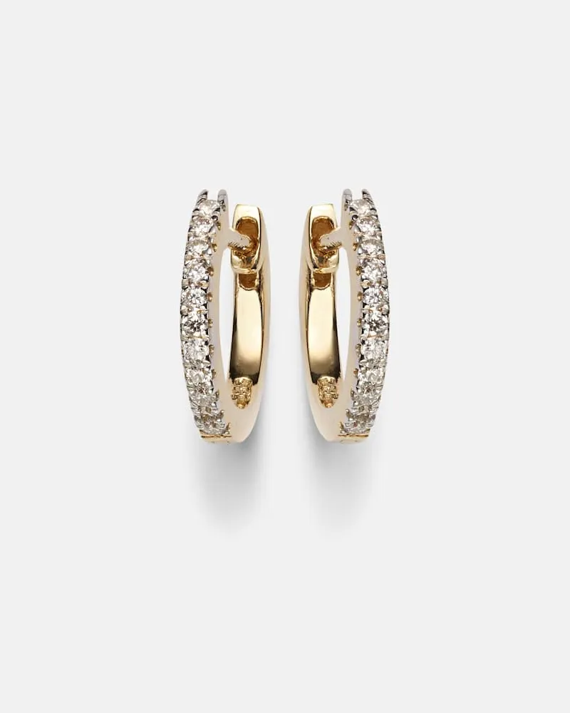 MATEO Ohrringe aus 14kt Gelbgold mit Diamanten Gold