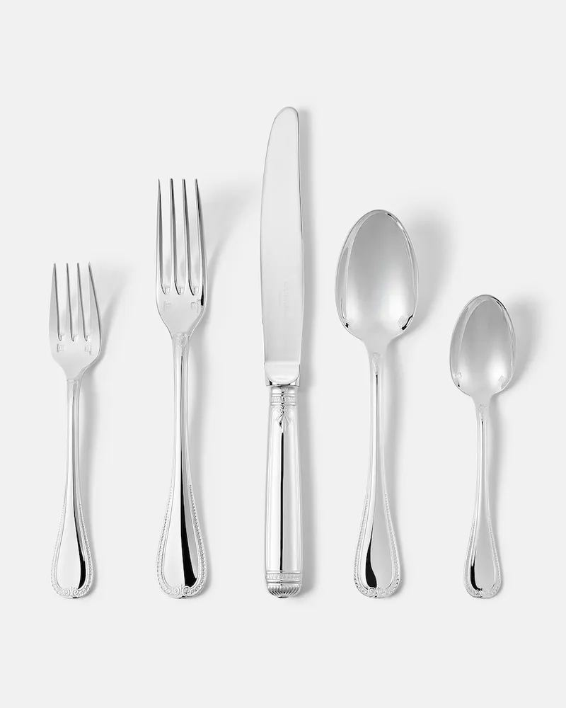 Christofle Besteckset Malmaison, 5-teilig Silber