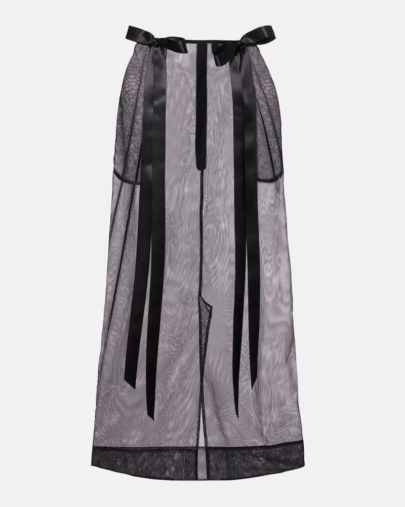 Simone Rocha Midirock aus Tüll Schwarz