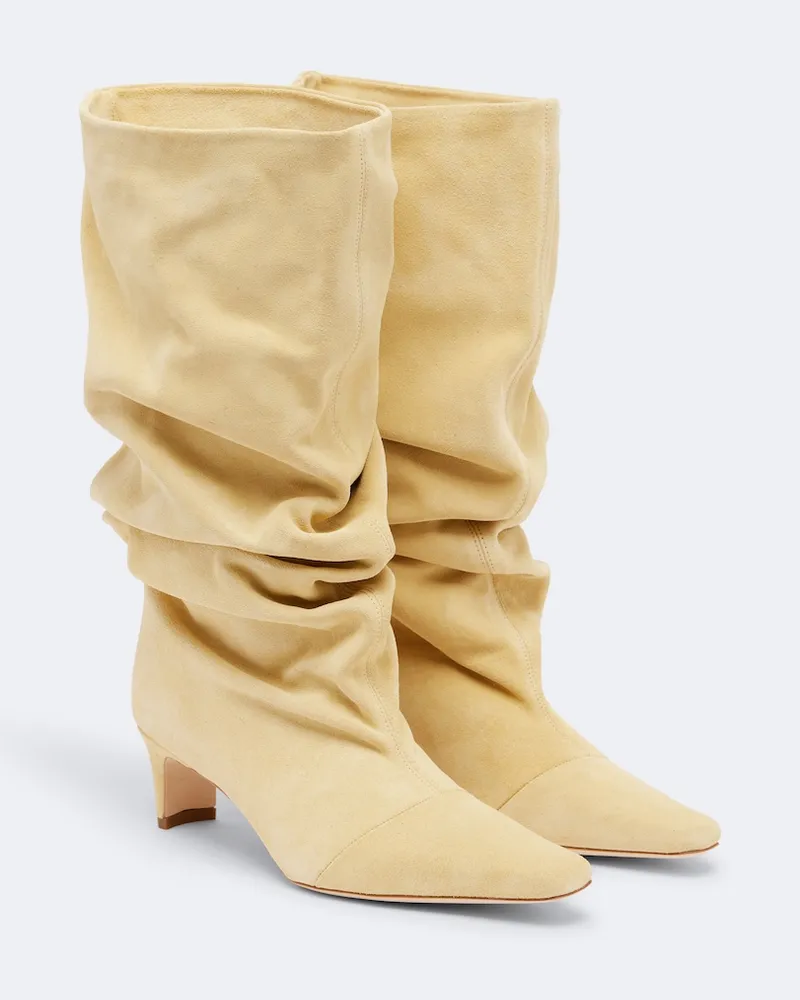 STAUD Stiefel Wally aus Veloursleder Gelb