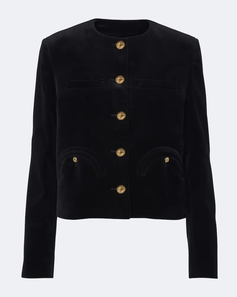 Blazé Milano Blazé Milano Jacke Shamo aus Baumwollsamt Schwarz