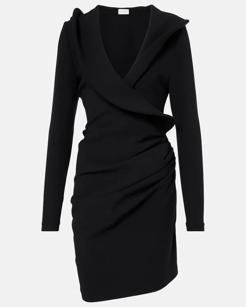 Magda Butrym Minikleid aus einem Wollgemisch Schwarz