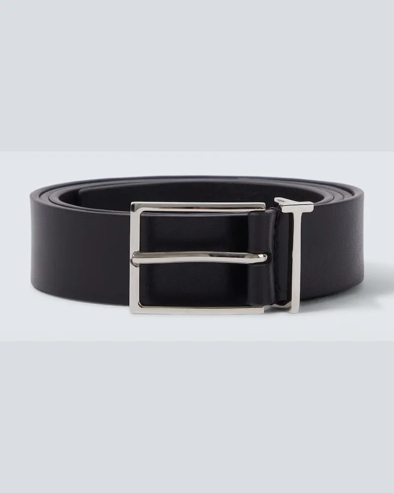 Tom Ford Gürtel T Loop aus Leder Schwarz