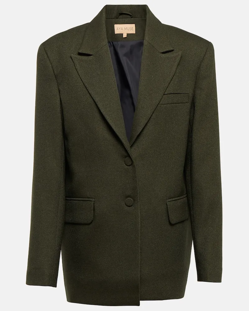 Aya Muse Oversize-Blazer Ori Grün