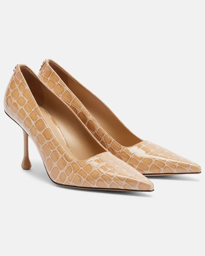 Jimmy Choo Pumps Ixia aus Lackleder Beige
