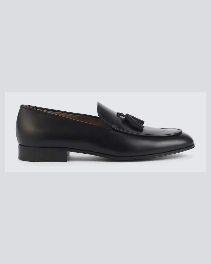 Gianvito Rossi Loafers Julio aus Leder Schwarz