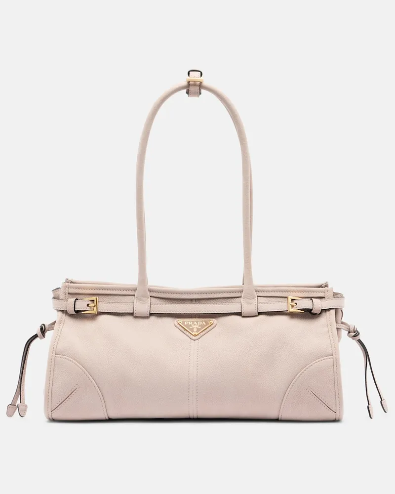 Prada Schultertasche Prada Bonnie Medium aus Leder Beige