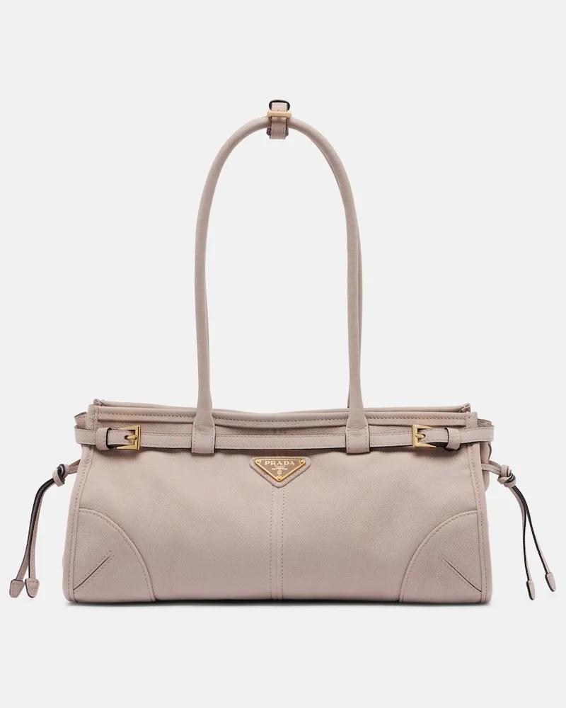 Prada Schultertasche Prada Bonnie Medium aus Leder Beige