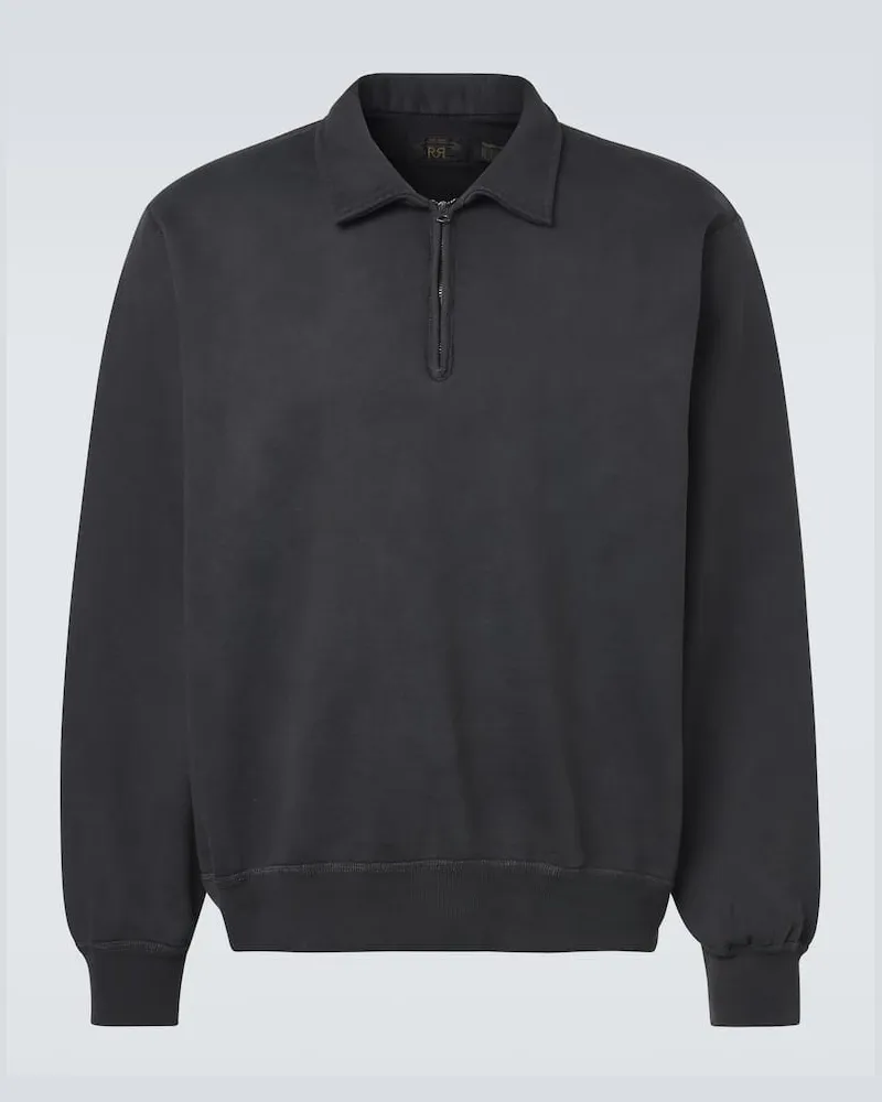 RRL Sweatshirt aus Baumwolle Schwarz
