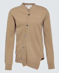 Comme des Garçons Comme des Garcons Shirt X Lacoste Cardigan aus Wolle Beige