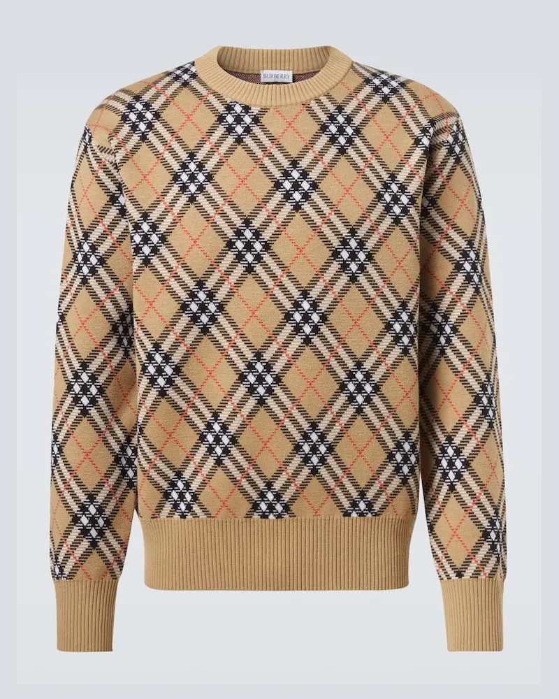 Burberry Pullover aus einem Wollgemisch Beige