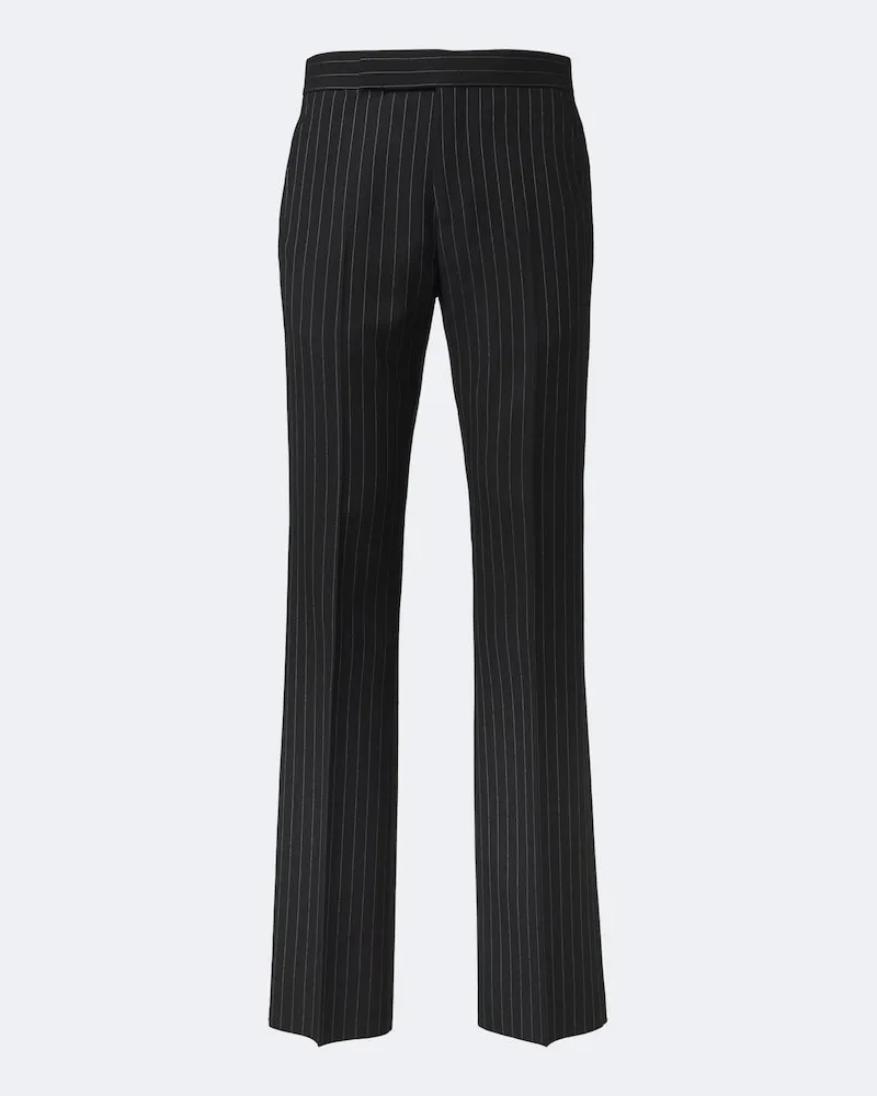 Tom Ford Gerade Hose aus Wolle Schwarz