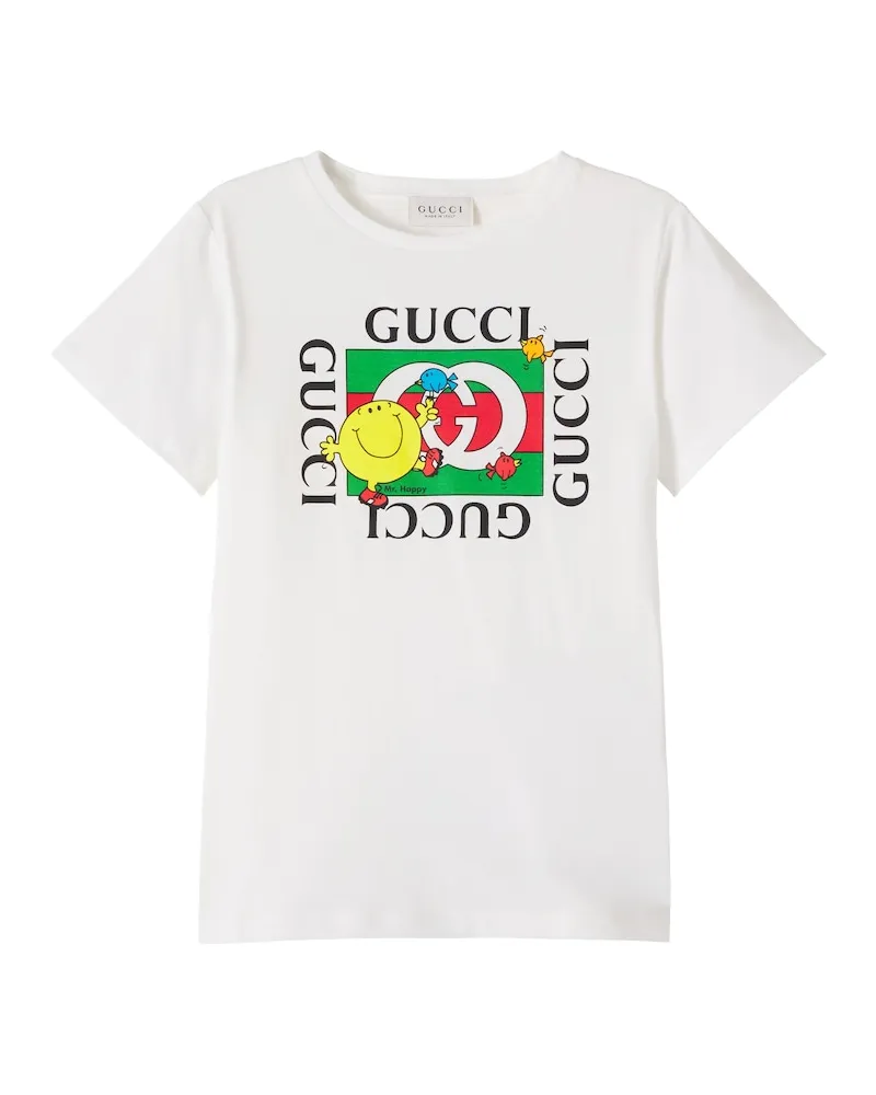 Gucci X Mr. Men T-Shirt Little Miss aus Baumwoll-Jersey Weiß