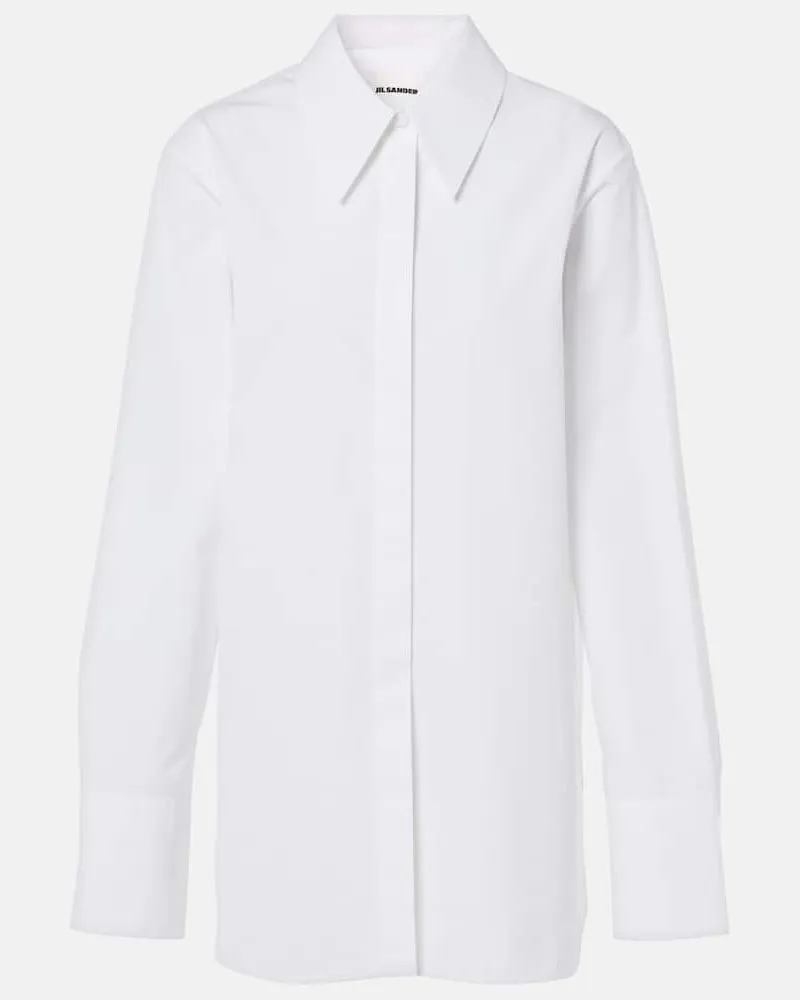 Jil Sander Hemd aus Baumwolle Weiß