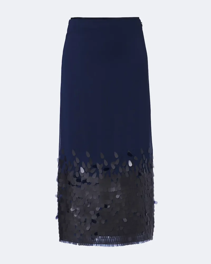 Joseph Midirock Connie aus Chiffon mit Pailletten Blau