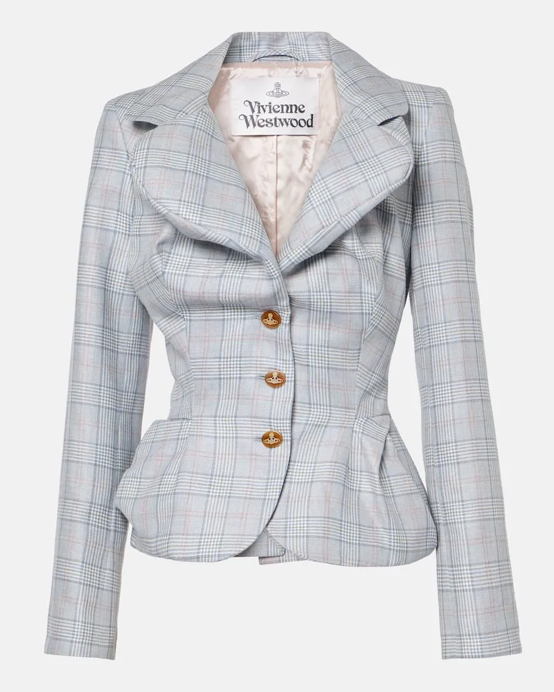 Vivienne Westwood Blazer aus Wolle und Leinen Multicolor