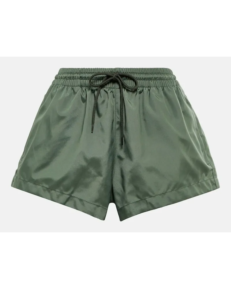 WARDROBE.NYC Shorts aus Tech-Material Gruen