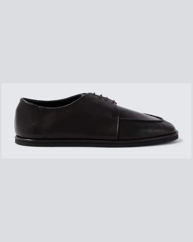 AURALEE Slip-Ons aus Leder Schwarz