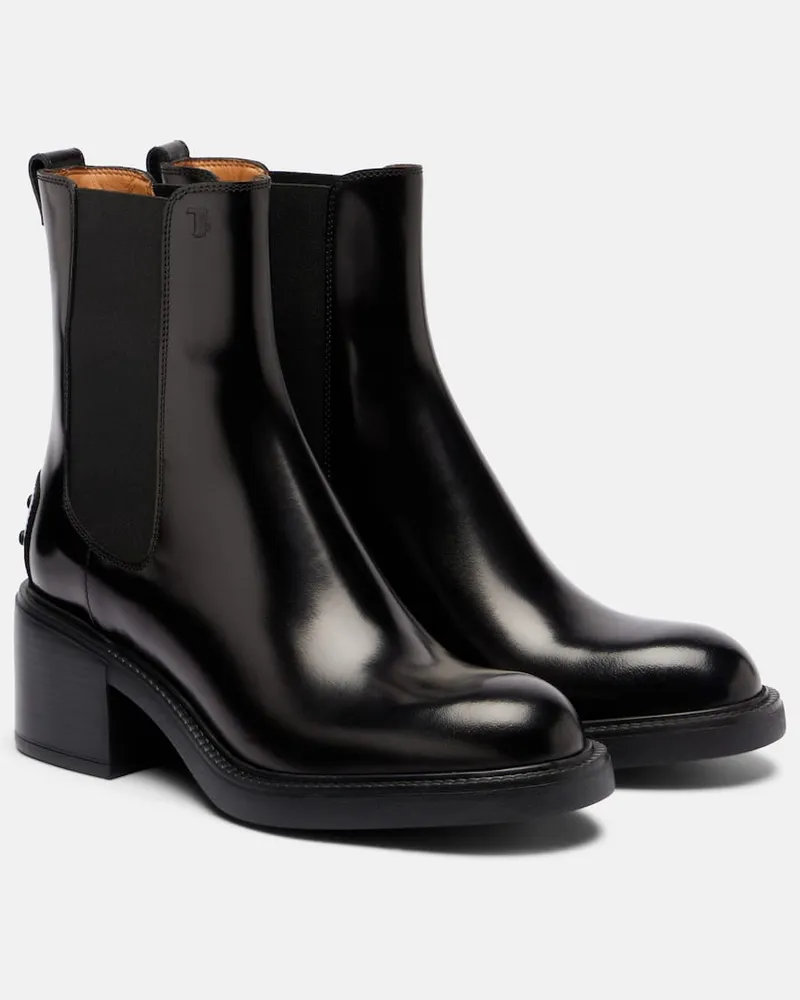 TOD'S Chelsea Boots 60 aus Leder Schwarz