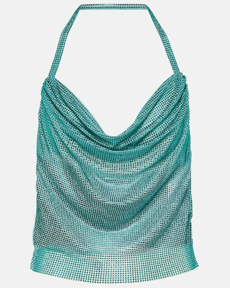 Giuseppe di Morabito Verziertes Top Blau