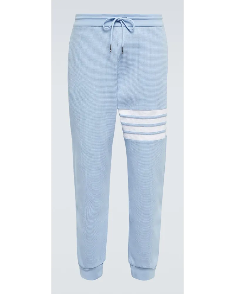 Thom Browne Jogginghose 4-Bar aus Baumwolle Blau