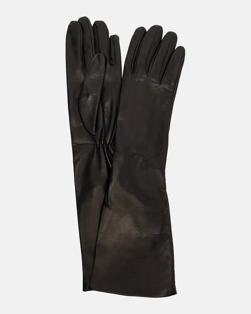 Totême Handschuhe aus Leder Schwarz