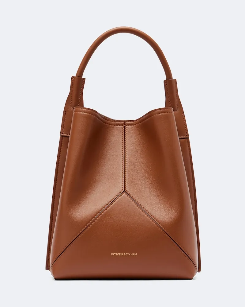 Victoria Beckham Bucket-Bag Victoria Medium aus Leder Braun