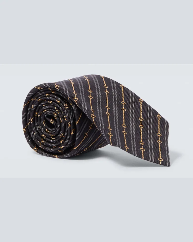 Gucci Krawatte aus Seide Schwarz