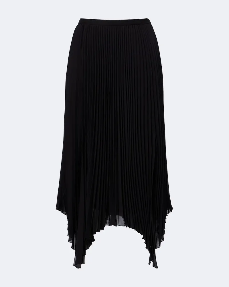Valentino Garavani Midirock aus Georgette Schwarz
