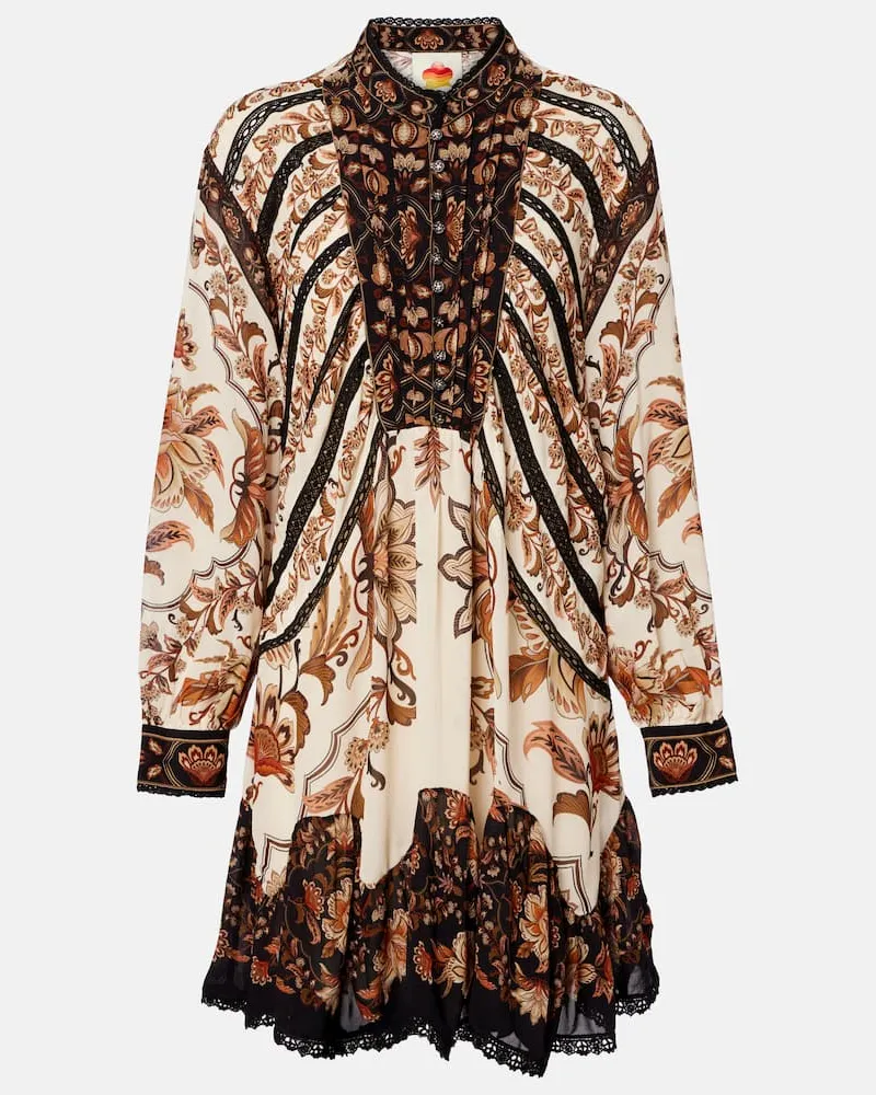 FARM Rio Minikleid mit Spitze Multicolor