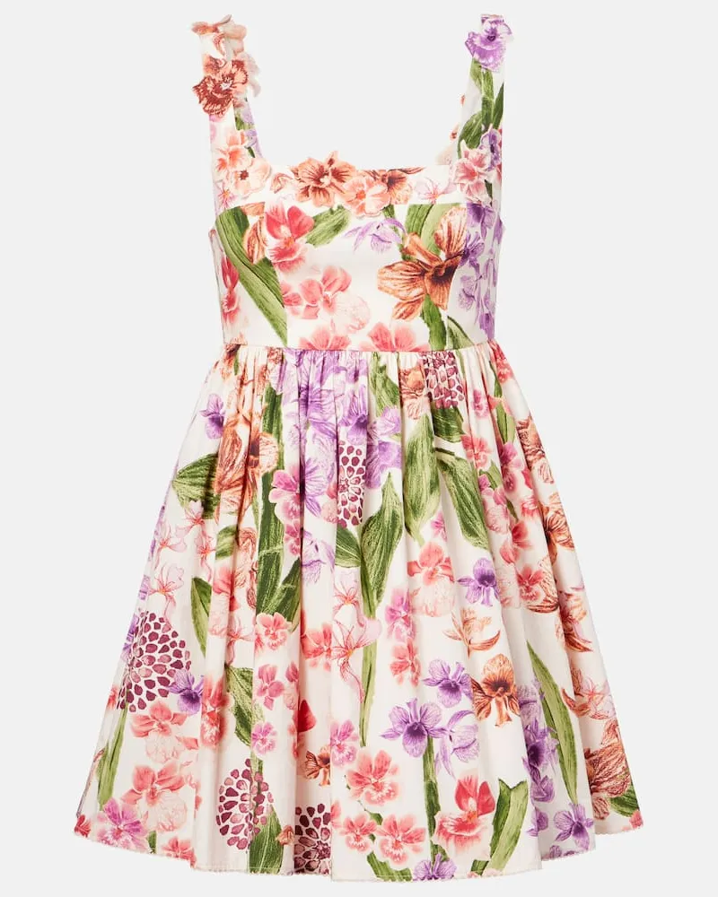 AGUA BENDITA Minikleid Barbare aus Baumwolle Multicolor