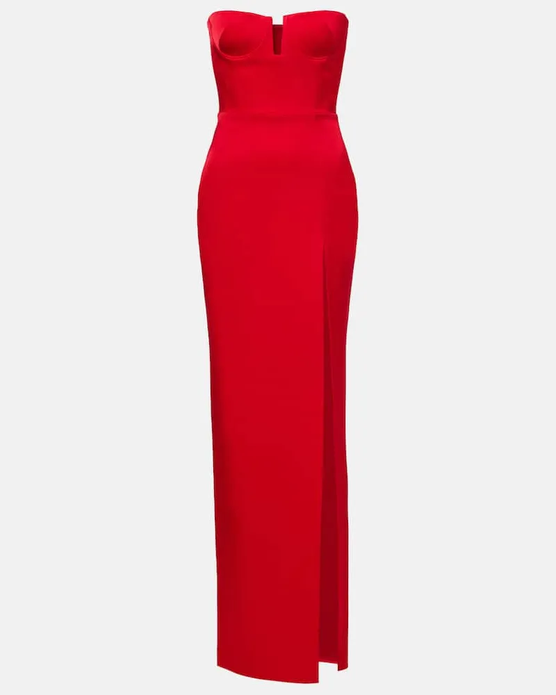 Alex Perry Robe aus Satin Rot