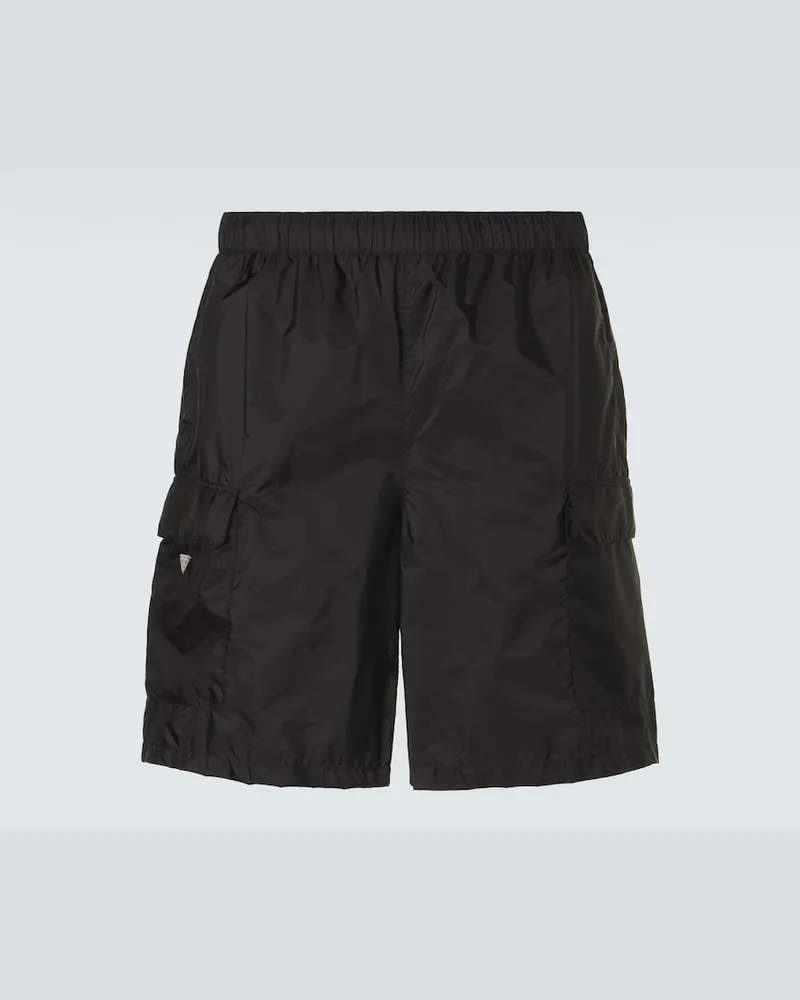 Prada Badeshorts aus Re-Nylon Schwarz