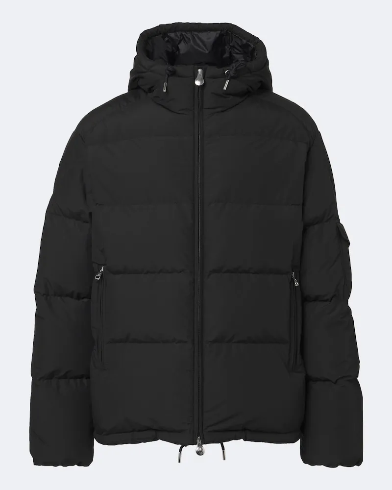 Moncler Daunenjacke Himalaya aus einem Baumwollgemisch Schwarz