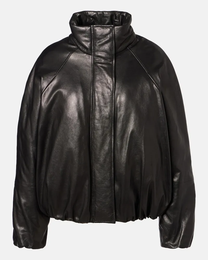 Proenza Schouler Lederjacke Laney Schwarz