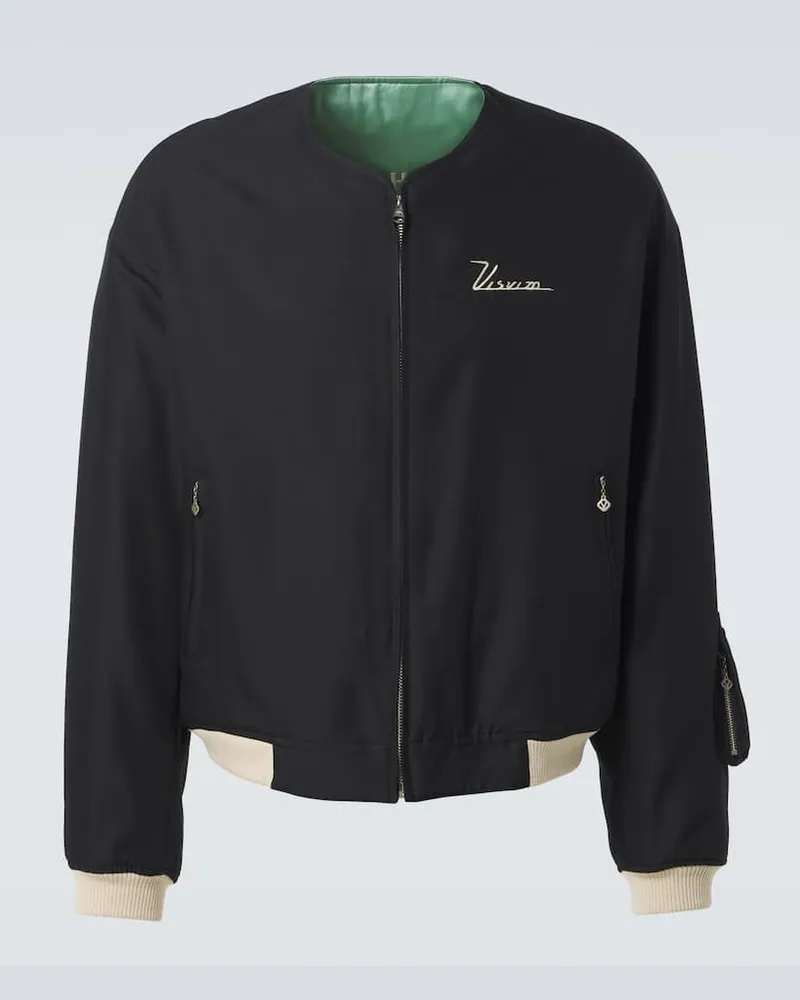 Visvim Wendbare Bomberjacke Souvenir Schwarz