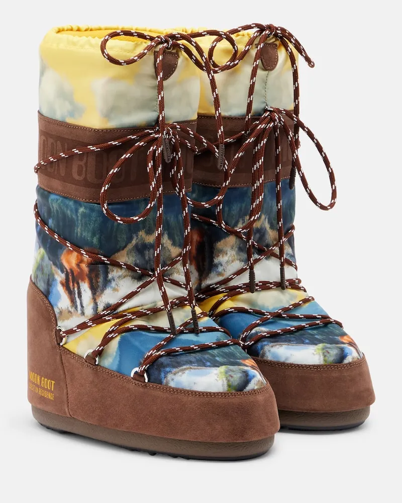 Moon Boot X Guest in Residence Schneestiefel Icon High Braun