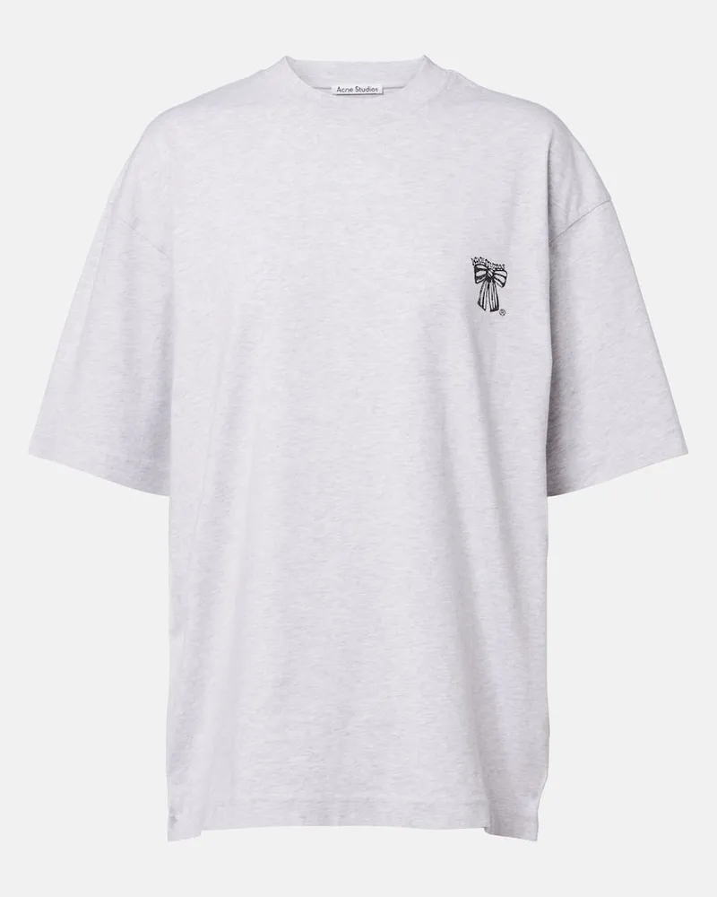 Acne Studios T-Shirt aus Baumwoll-Jersey Grau