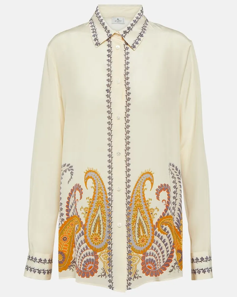 Etro Bluse aus Seide Weiß